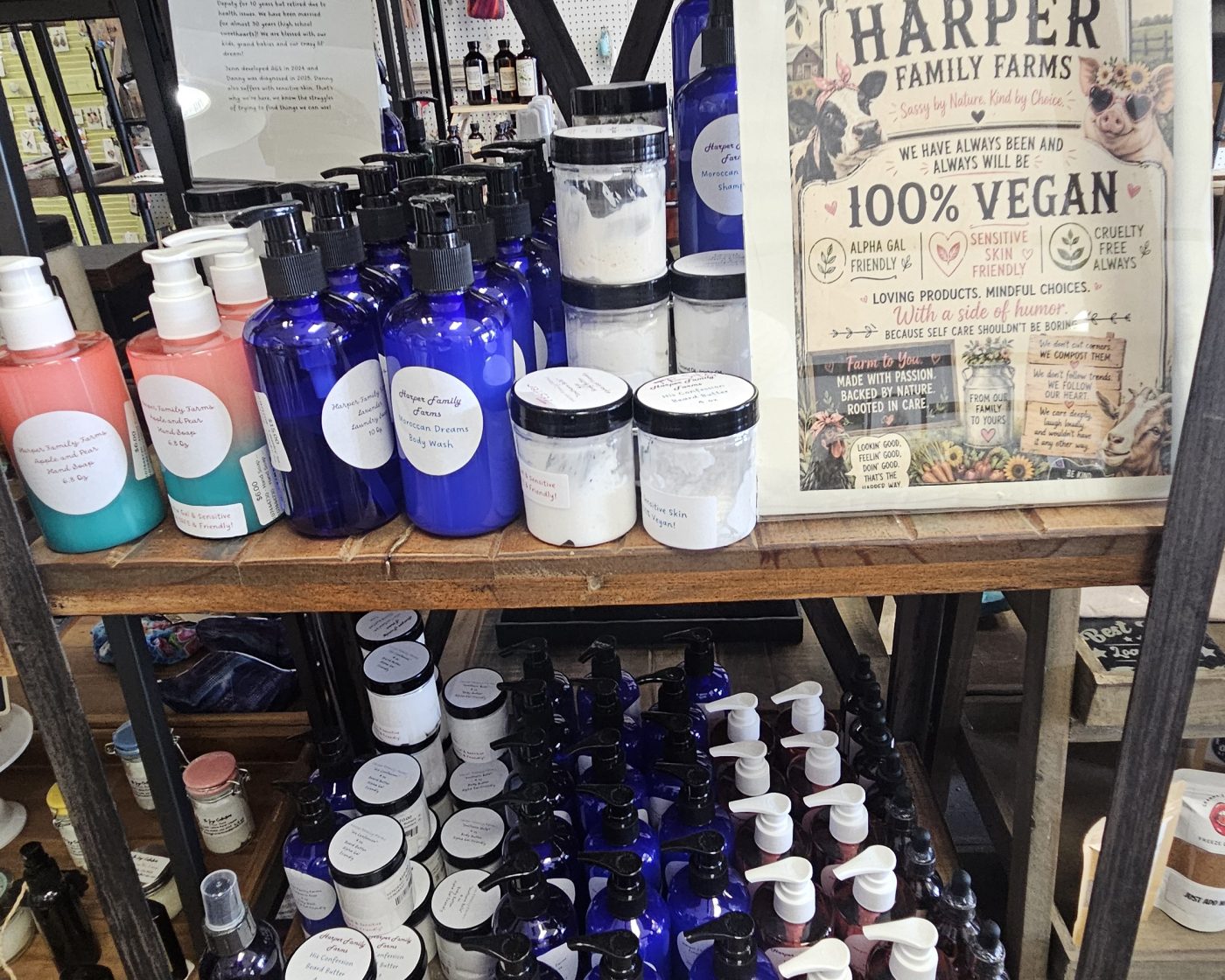 Handmade soaps, lotions, and skin care products