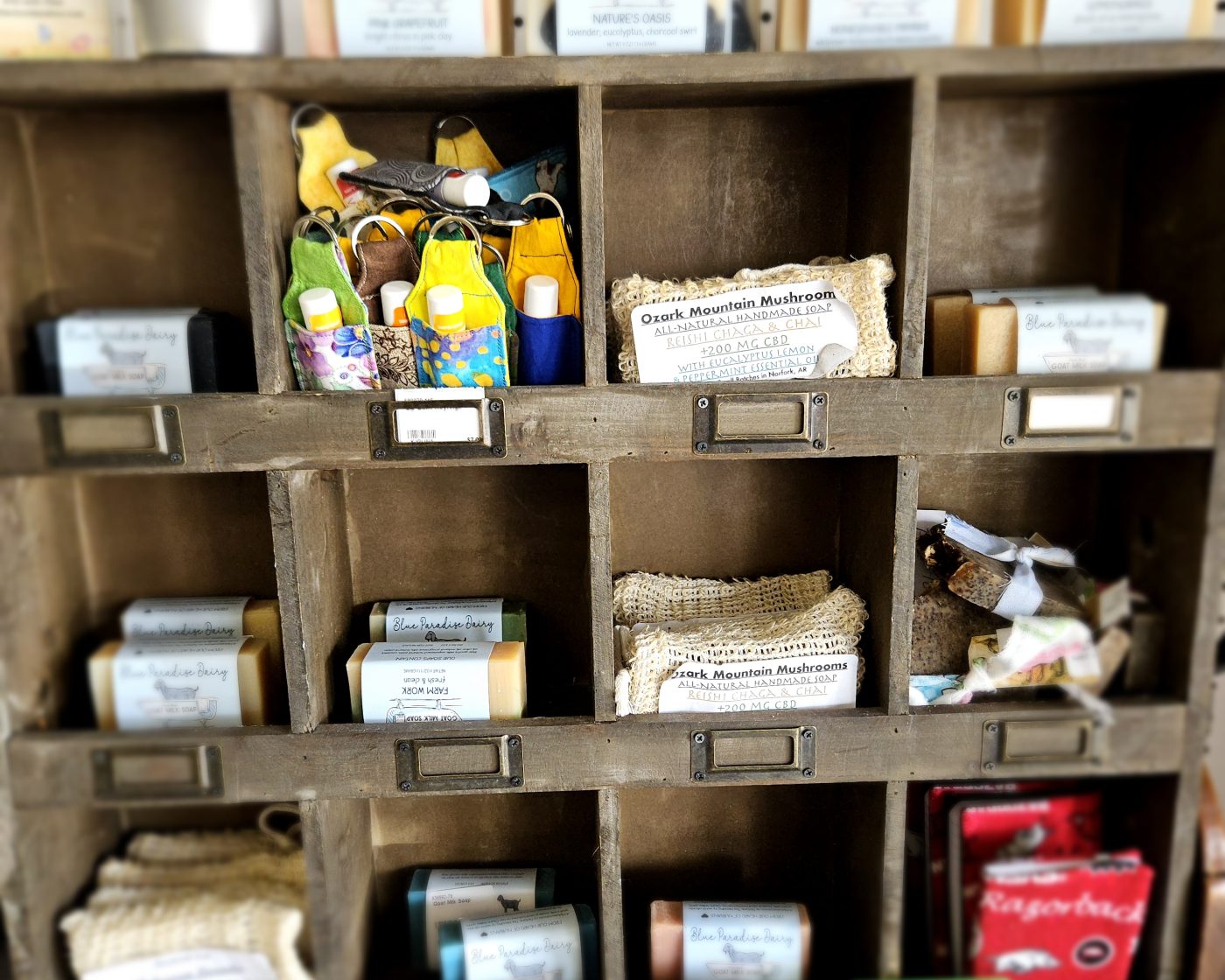 Bars of hand-crafted soap