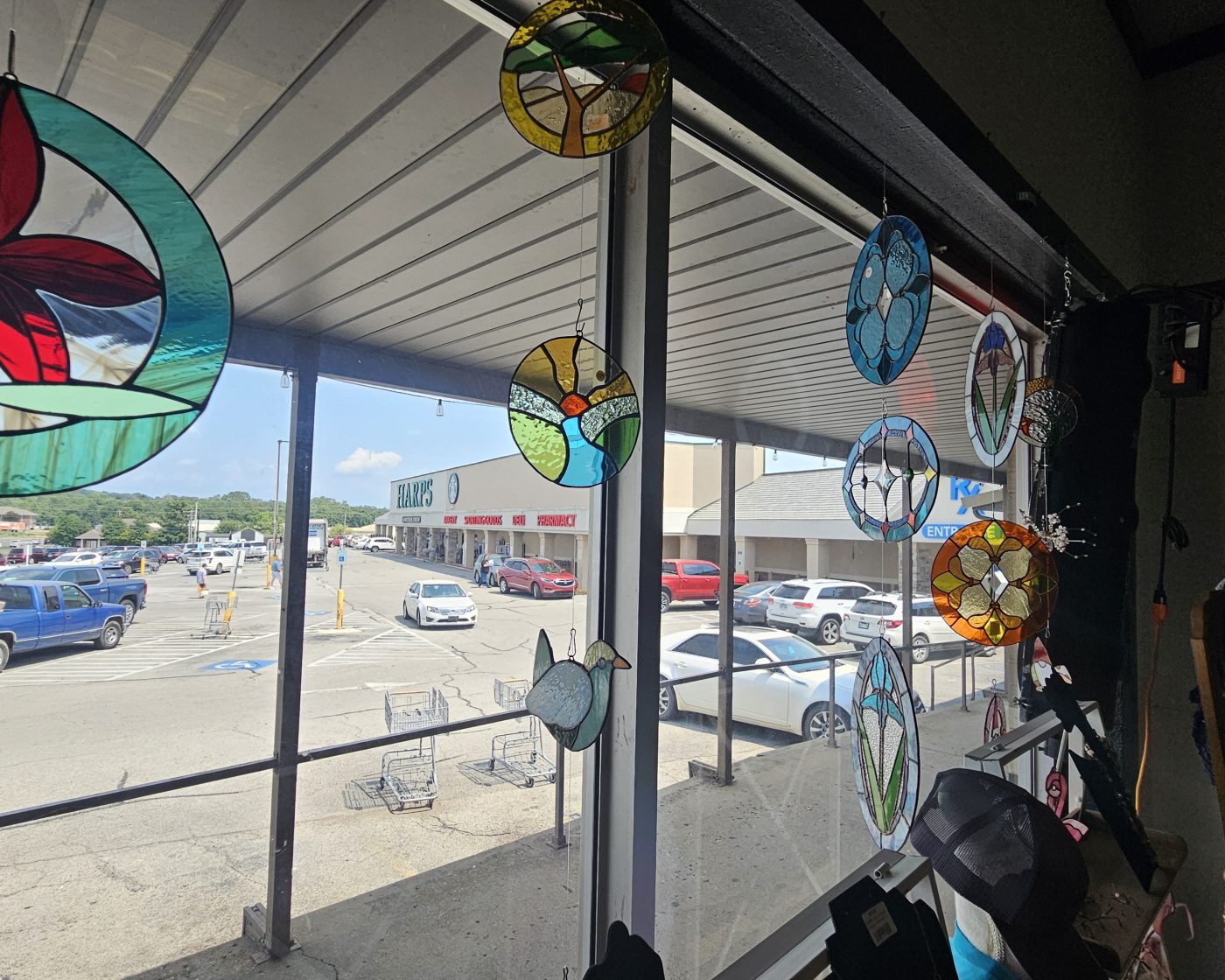 Handcrafted stained glass suncatchers and panels